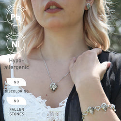 Image of Leafael Infinity Love Heart Necklace Birthstone Necklace for Women
