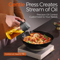 Image of Olive Oil Dispenser, 2 in 1 Oil Sprayer for Cooking