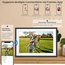 Image of Frameo 15.6-Inch WiFi Digital Photo Frame – 1920x1080 Full HD, 32GB Memory, Touchscreen Display
