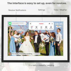 Image of Frameo 15.6-Inch WiFi Digital Photo Frame – 1920x1080 Full HD, 32GB Memory, Touchscreen Display