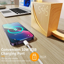 Image of 4-in-1 Touch Bedside Lamp with Alarm Clock, Nature Sounds & Wake-Up Light 🌙✨