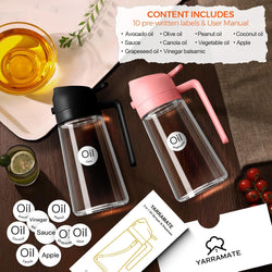 Image of Olive Oil Dispenser, 2 in 1 Oil Sprayer for Cooking