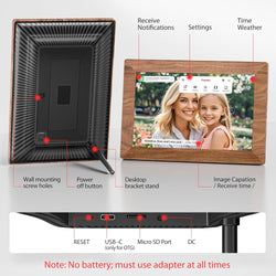 Image of Frameo 15.6-Inch WiFi Digital Photo Frame – 1920x1080 Full HD, 32GB Memory, Touchscreen Display