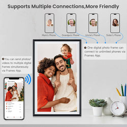 Image of Frameo 15.6-Inch WiFi Digital Photo Frame – 1920x1080 Full HD, 32GB Memory, Touchscreen Display