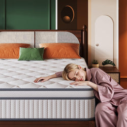 Image of Queen Mattress – 26cm Gel Memory Foam Hybrid Mattress in a Box | Medium Firm Support | Pressure Relief & Motion Isolation