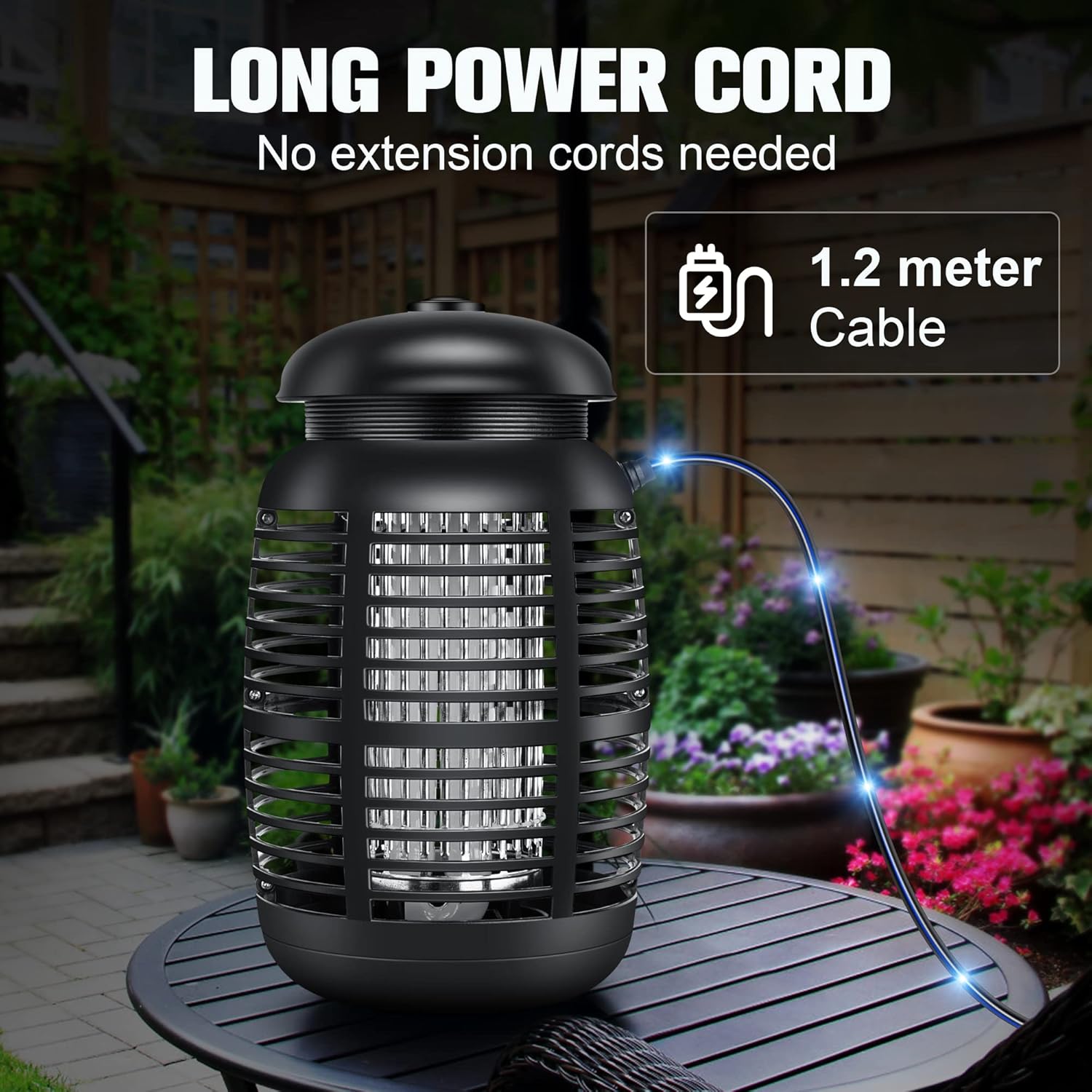 4200V Electric Bug Zapper with Attractant – Powerful Mosquito & Fly Killer Lamp