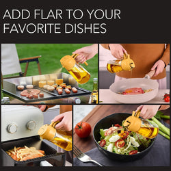 Image of Olive Oil Dispenser, 2 in 1 Oil Sprayer for Cooking