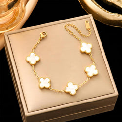 Image of Four Leaf Clover Bracelet for Women & Girls
