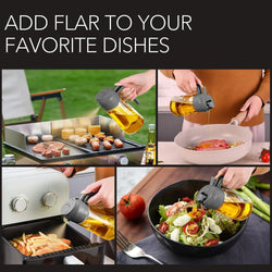 Image of Olive Oil Dispenser, 2 in 1 Oil Sprayer for Cooking