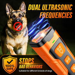 Image of Dog Bark Deterrent Device - Ultrasonic Anti-Barking Trainer with 6 Modes | 3X Frequency Control