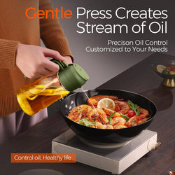 Image of Olive Oil Dispenser, 2 in 1 Oil Sprayer for Cooking