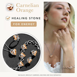 Image of Leafael Infinity Love Heart Necklace Birthstone Necklace for Women