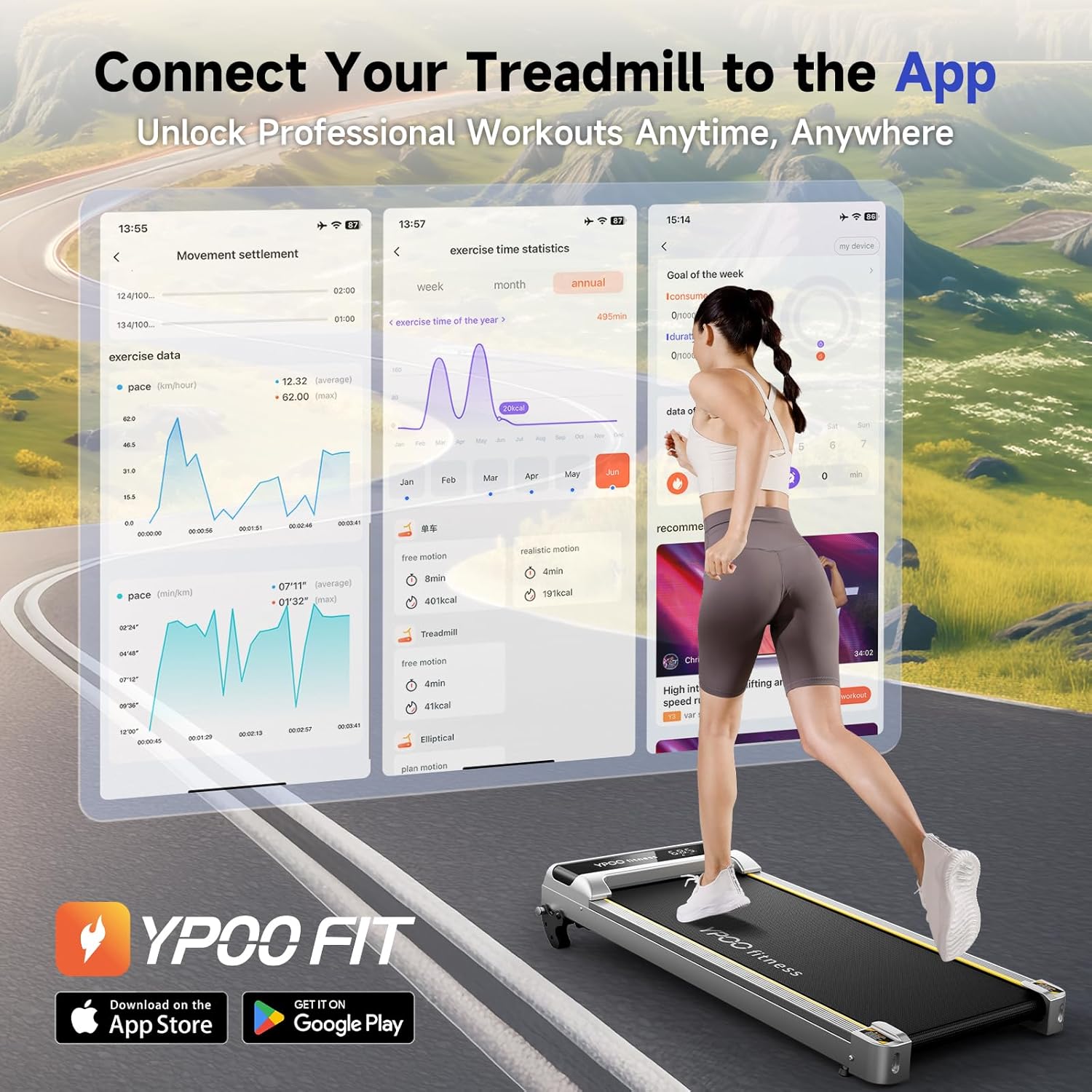Walking Pad with Incline up to 6%