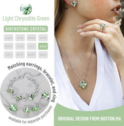 Image of Leafael Infinity Love Heart Necklace Birthstone Necklace for Women