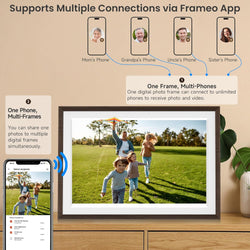 Image of Frameo 15.6-Inch WiFi Digital Photo Frame – 1920x1080 Full HD, 32GB Memory, Touchscreen Display