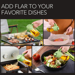 Image of Olive Oil Dispenser, 2 in 1 Oil Sprayer for Cooking