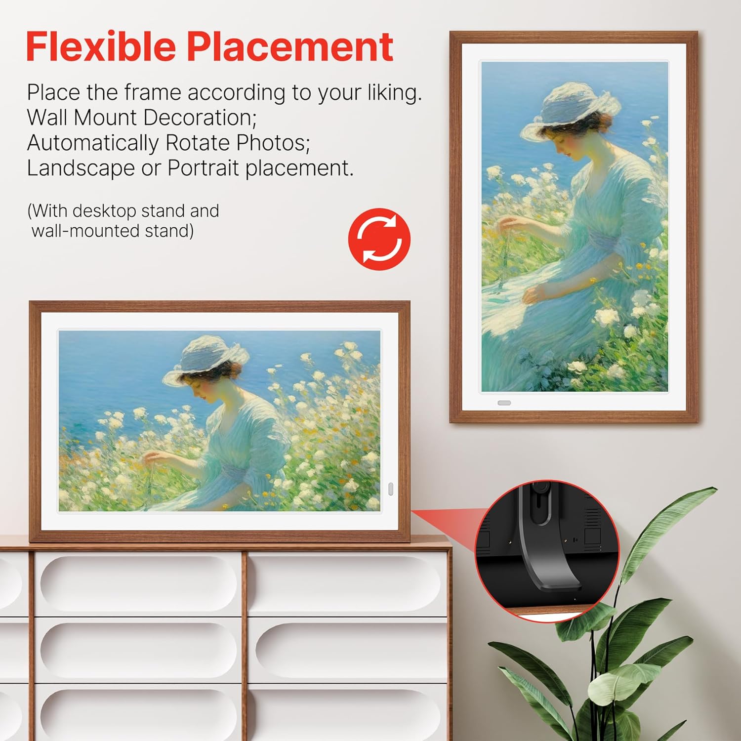 Frameo 15.6-Inch WiFi Digital Photo Frame – 1920x1080 Full HD, 32GB Memory, Touchscreen Display