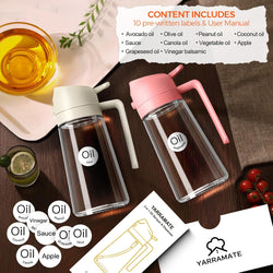 Image of Olive Oil Dispenser, 2 in 1 Oil Sprayer for Cooking