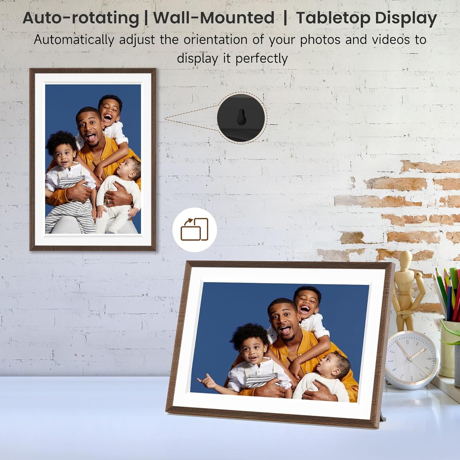 Frameo 15.6-Inch WiFi Digital Photo Frame – 1920x1080 Full HD, 32GB Memory, Touchscreen Display