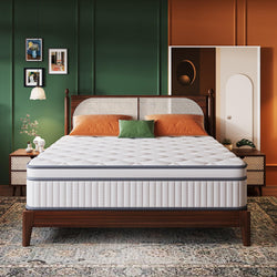 Image of Queen Mattress – 26cm Gel Memory Foam Hybrid Mattress in a Box | Medium Firm Support | Pressure Relief & Motion Isolation