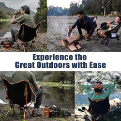 Image of Folding Camping Chair – 7075 Aluminium Frame, Ripstop Fabric, Quick Setup, 136kg Support