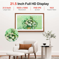 Image of Frameo 15.6-Inch WiFi Digital Photo Frame – 1920x1080 Full HD, 32GB Memory, Touchscreen Display