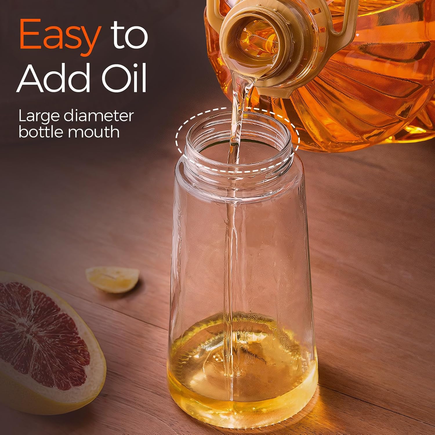 Olive Oil Dispenser, 2 in 1 Oil Sprayer for Cooking