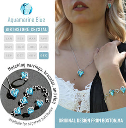 Image of Leafael Infinity Love Heart Necklace Birthstone Necklace for Women