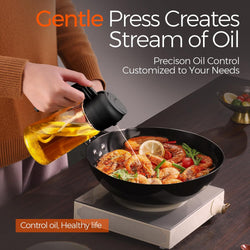 Image of Olive Oil Dispenser, 2 in 1 Oil Sprayer for Cooking