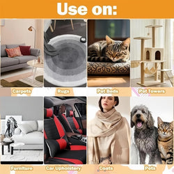 Image of Reusable Pet Hair Removal Glove for Furniture, Clothing & Carpet