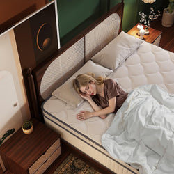 Image of Queen Mattress – 26cm Gel Memory Foam Hybrid Mattress in a Box | Medium Firm Support | Pressure Relief & Motion Isolation
