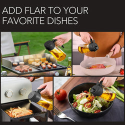 Image of Olive Oil Dispenser, 2 in 1 Oil Sprayer for Cooking