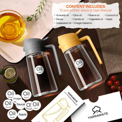 Image of Olive Oil Dispenser, 2 in 1 Oil Sprayer for Cooking