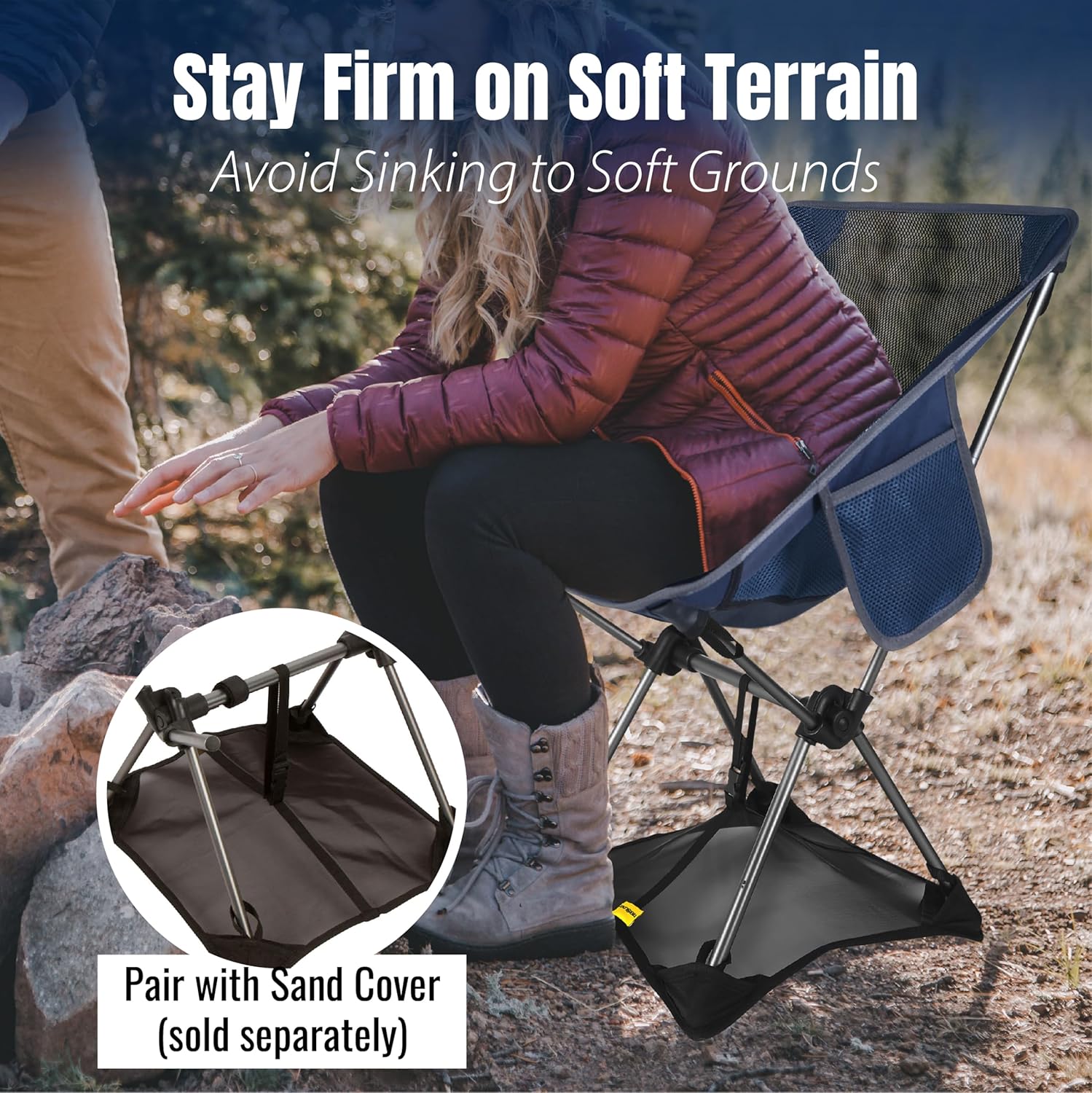 Folding Camping Chair – 7075 Aluminium Frame, Ripstop Fabric, Quick Setup, 136kg Support