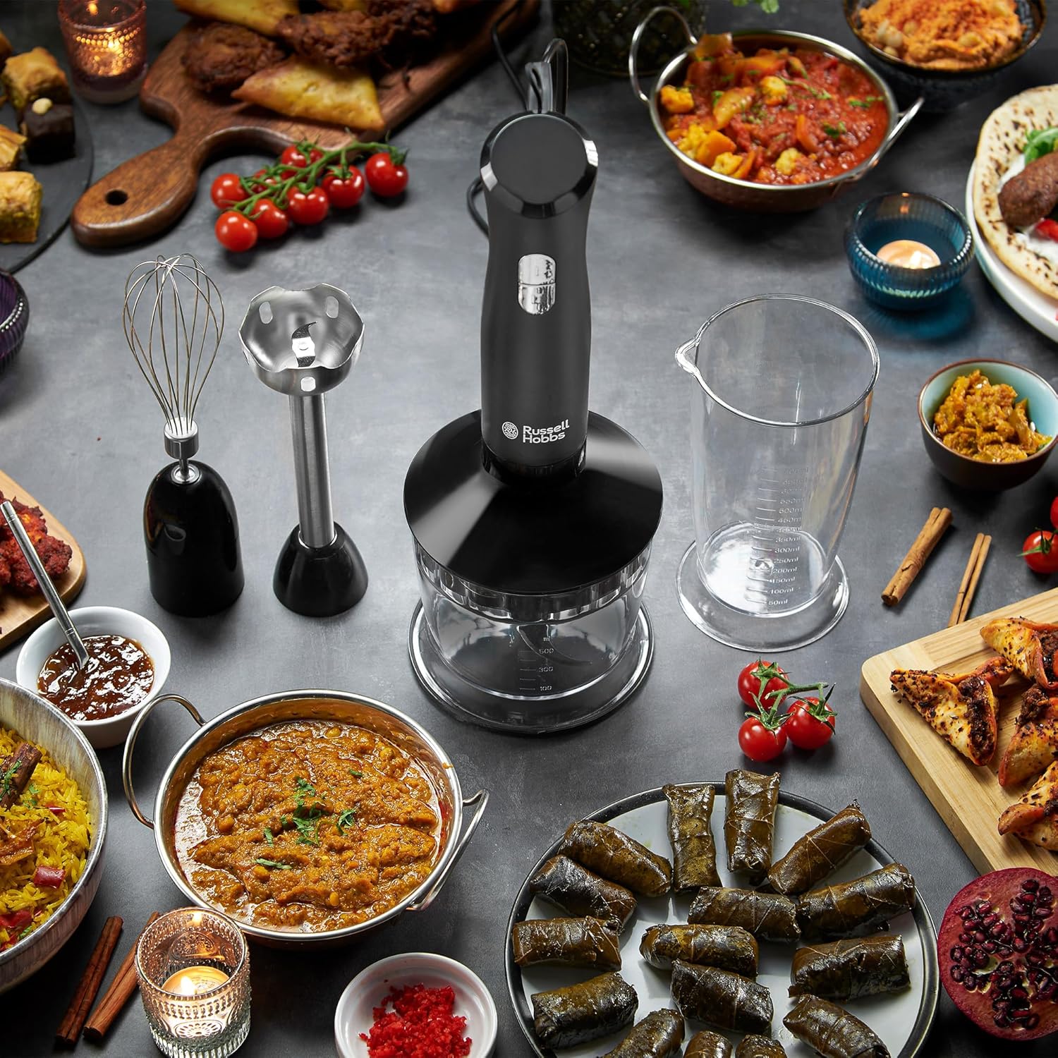 Hand Blender – Versatile Multi-Function Blender with 2 Speeds & Pulse Setting 3 in 1