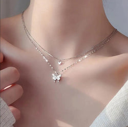Image of 1pc Women's Double Layer Necklace