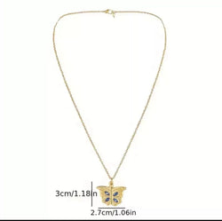 Image of 1pc i love you Openable Butterfly Necklace
