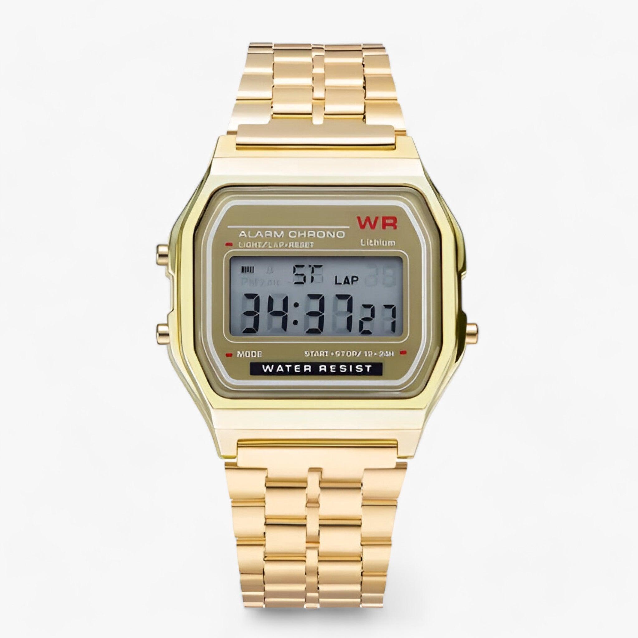 Digital Wristwatch with Square Dia