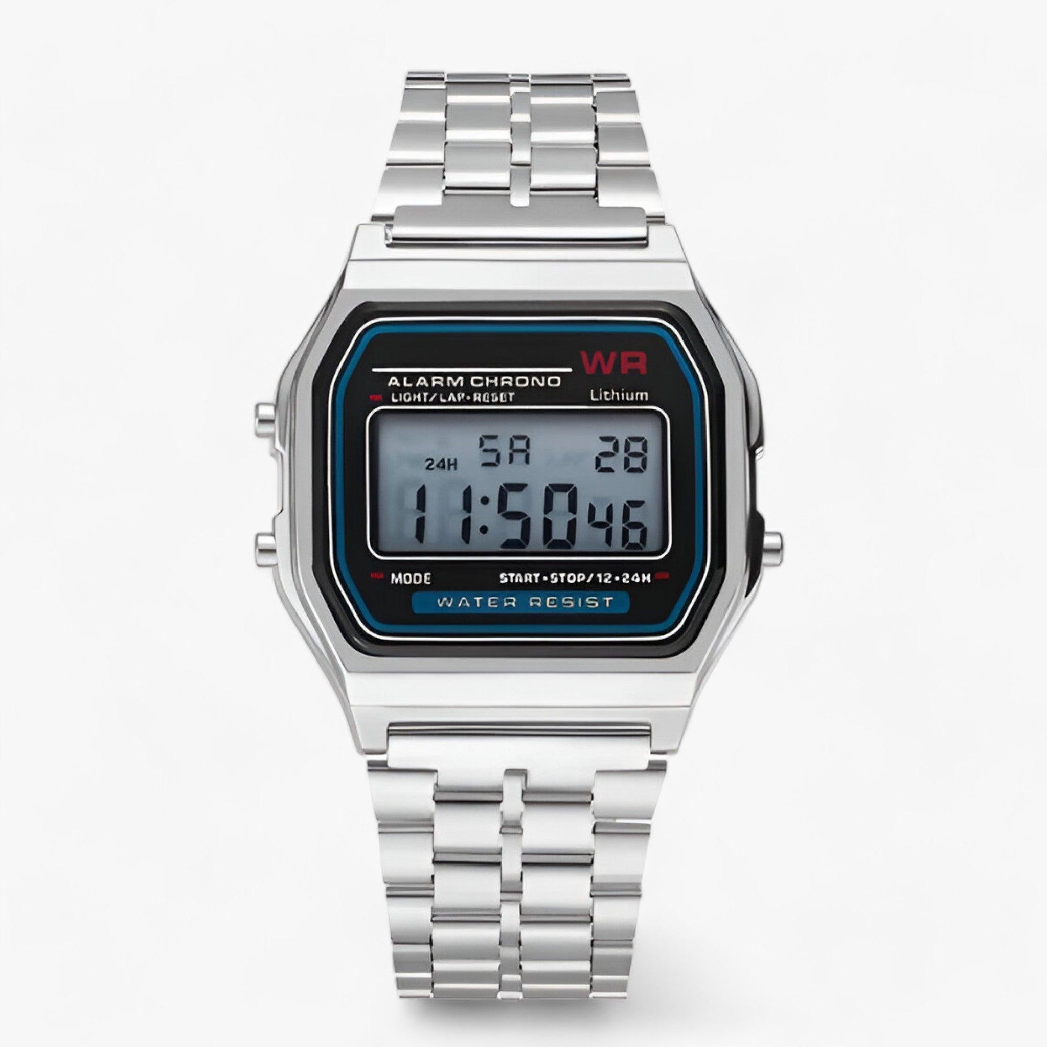 Digital Wristwatch with Square Dia