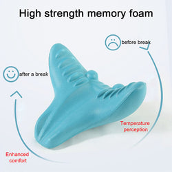 Image of NeckEase Stretch – Ergonomic Neck Pillow for Natural Tension Relief & Posture Support