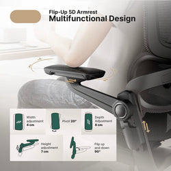 Image of ErgoFlex Ergonomic Office Chair – 16-Point Adjustable Comfort