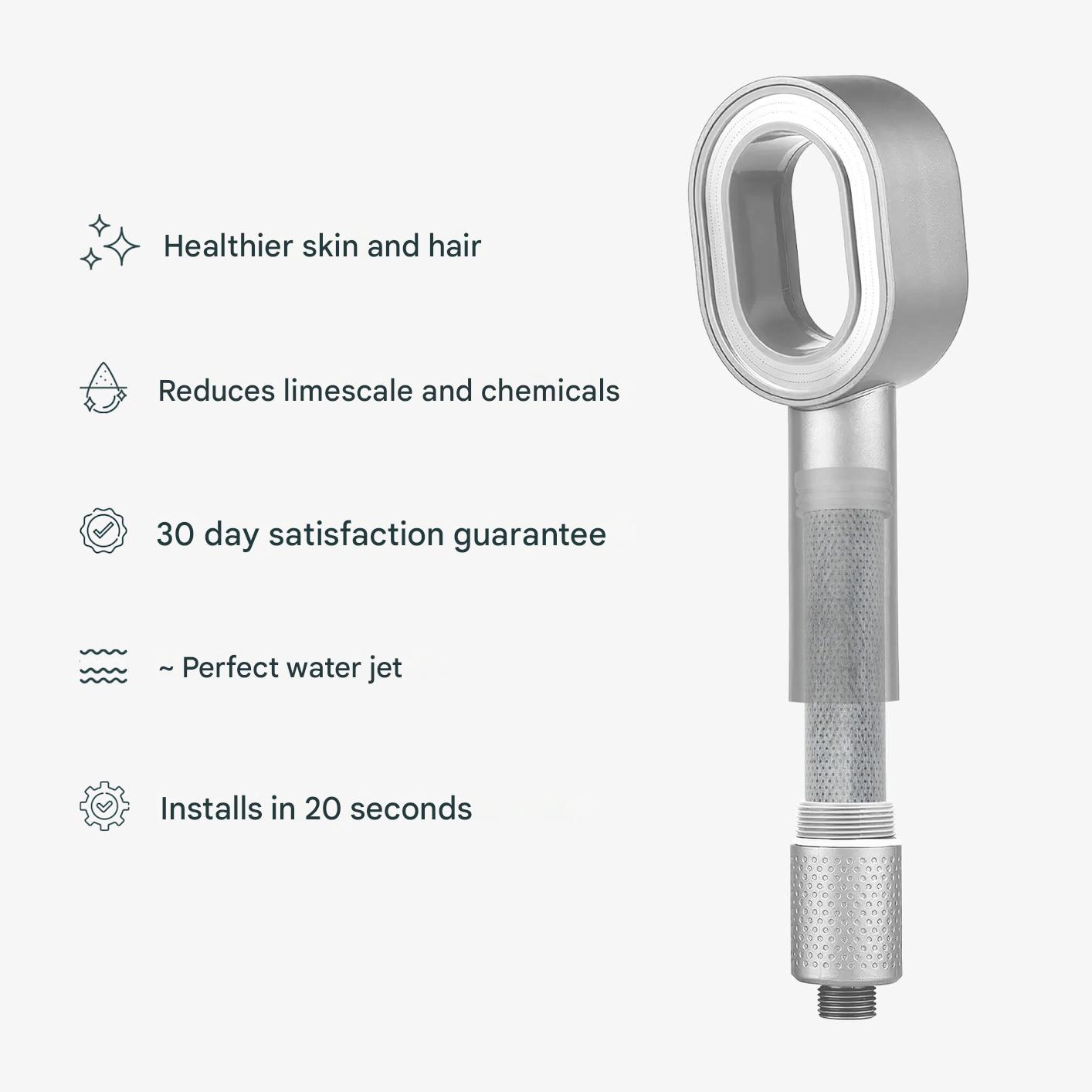 PureFlow Advanced Filtered Showerhead – Clean Water for Healthy Skin & Hair