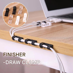 Image of Finisher wire clamp Self-Adhesive Cable Organizer for Home & Office