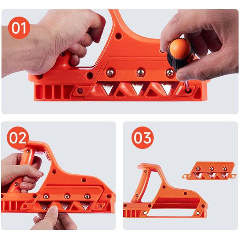 Precision Beveling Tool with Interchangeable Blades (45° & 60°) for Clean