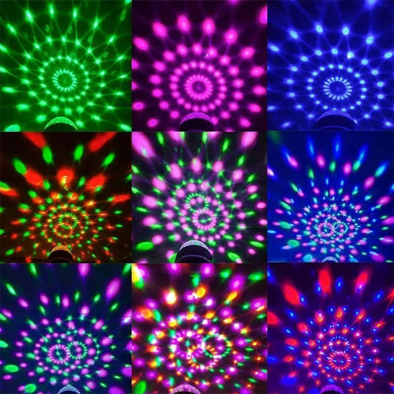 Automatic Rotating LED Party Light with Multicolour Effects