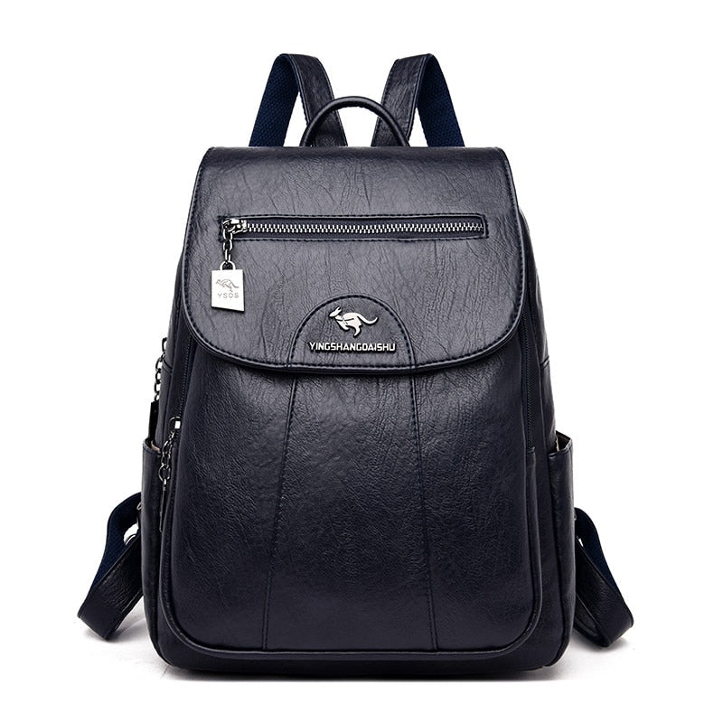 Luxe Leather Backpack – Timeless Elegance for the Modern Woman