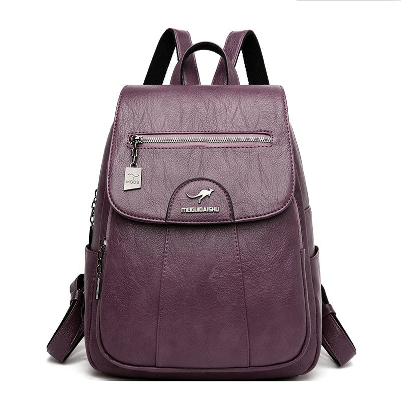 Luxe Leather Backpack – Timeless Elegance for the Modern Woman