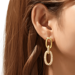 Image of Sparkling Drop Earrings