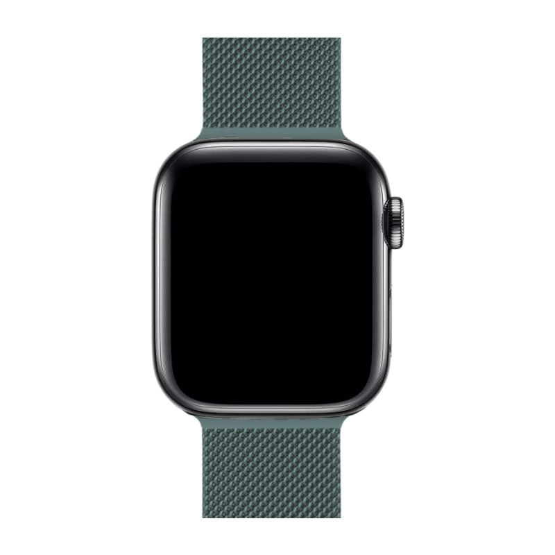 SteelFlex Milanese Stainless Steel Band – Magnetic Adjustable Strap for Apple Watch