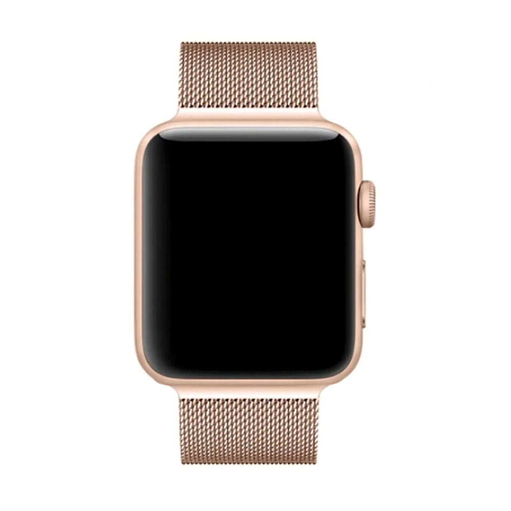 SteelFlex Milanese Stainless Steel Band – Magnetic Adjustable Strap for Apple Watch